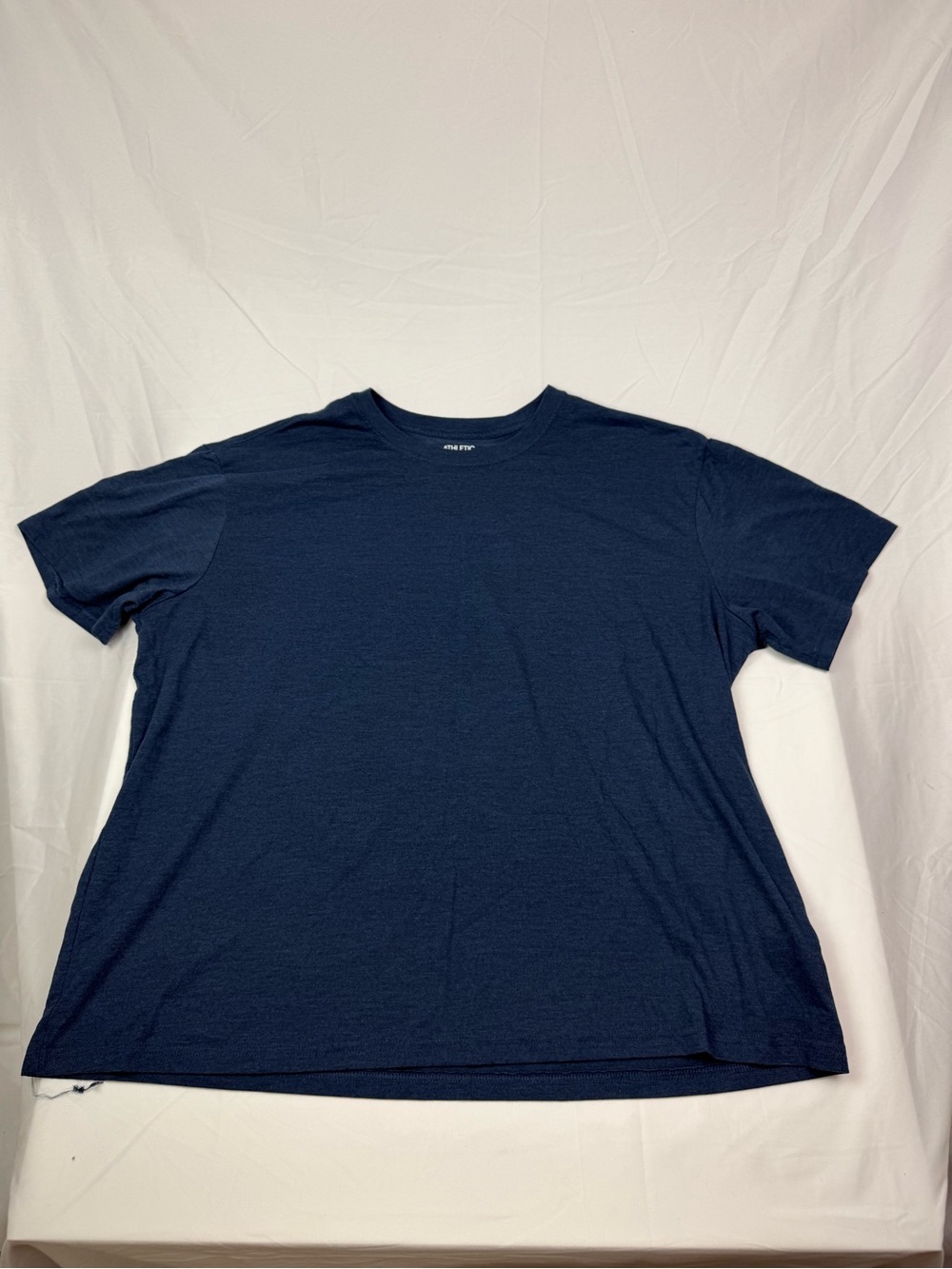 Athletic Works Navy Short Sleeve Crew Neck T-Shirt